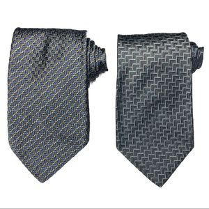Robert Talbott Geometric Silk Ties Lot of 2